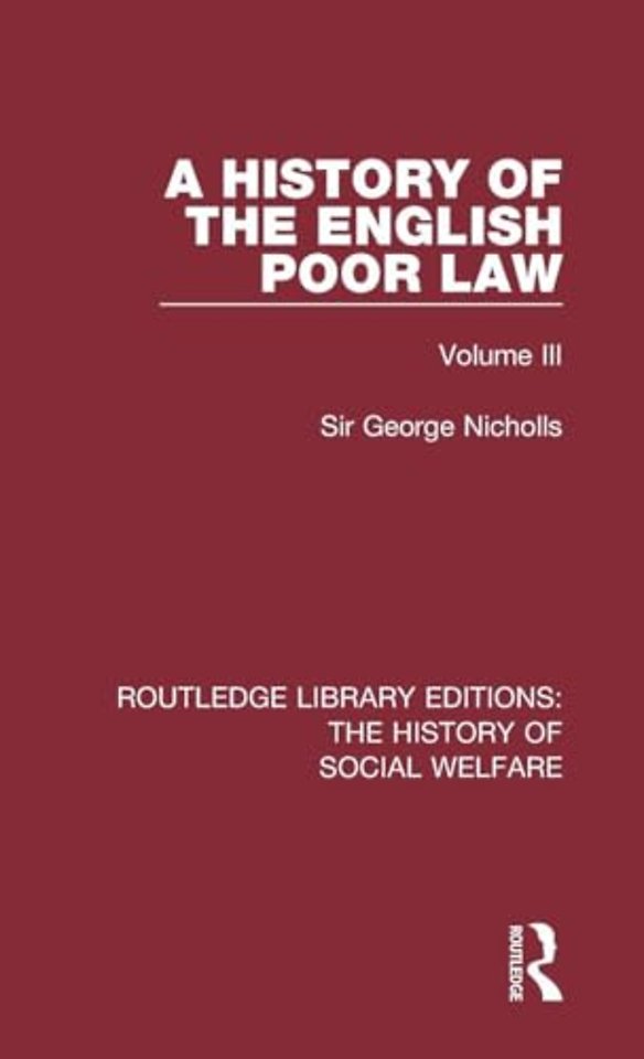 History of the English Poor Law