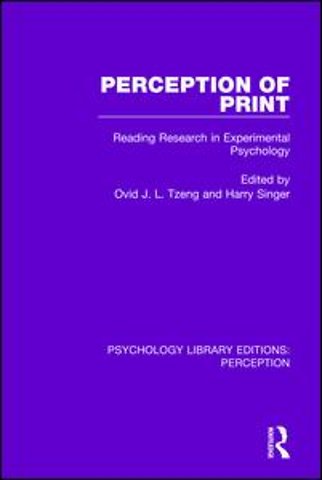 Perception of Print
