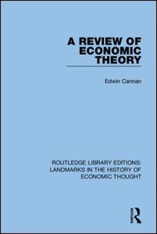 Routledge Library Editions: Landmarks in the History of Economic Thought