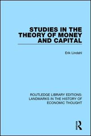 Studies in the Theory of Money and Capital