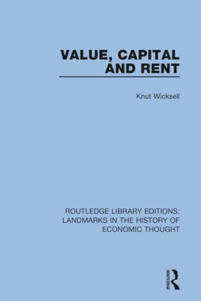Value, Capital and Rent