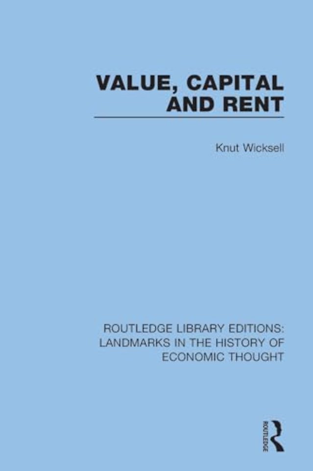 Value, Capital and Rent