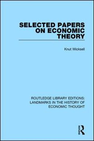 Selected Papers on Economic Theory