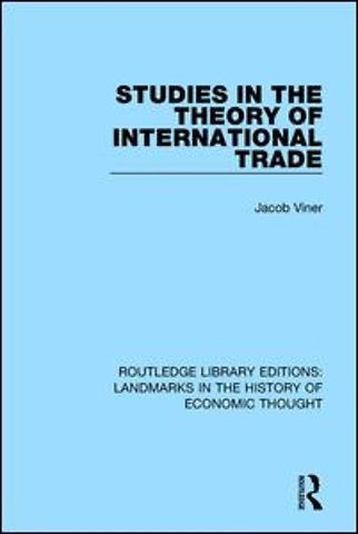 Studies in the Theory of International Trade