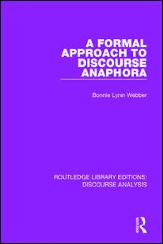 Formal Approach to Discourse Anaphora