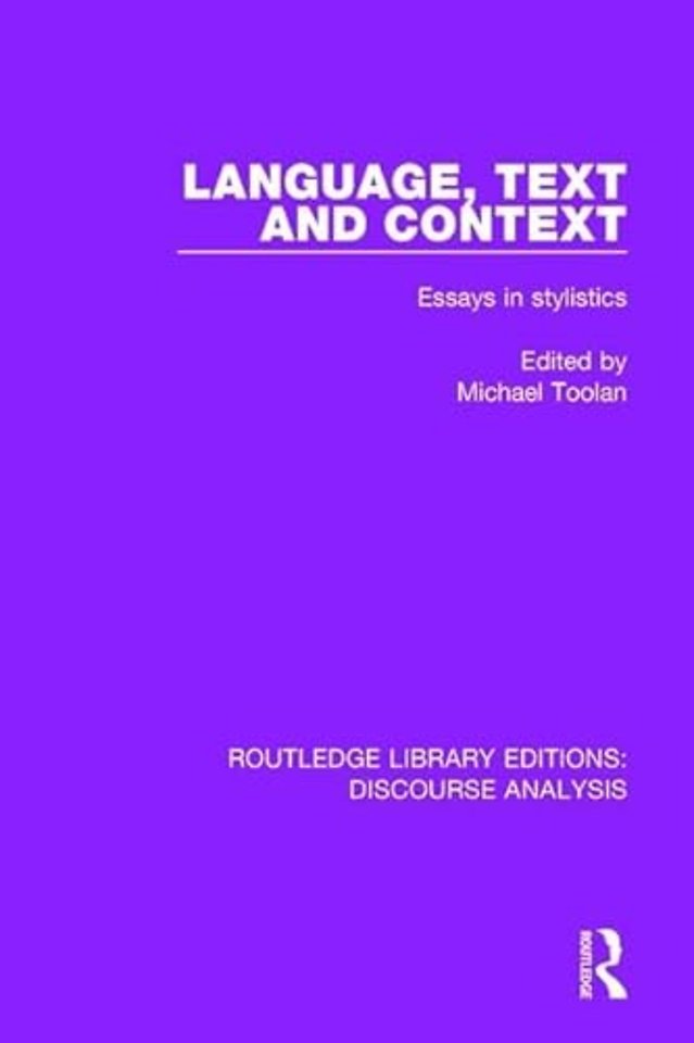 Language, Text and Context