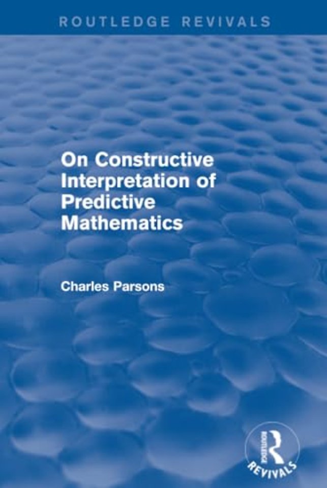 On Constructive Interpretation of Predictive Mathematics (1990)