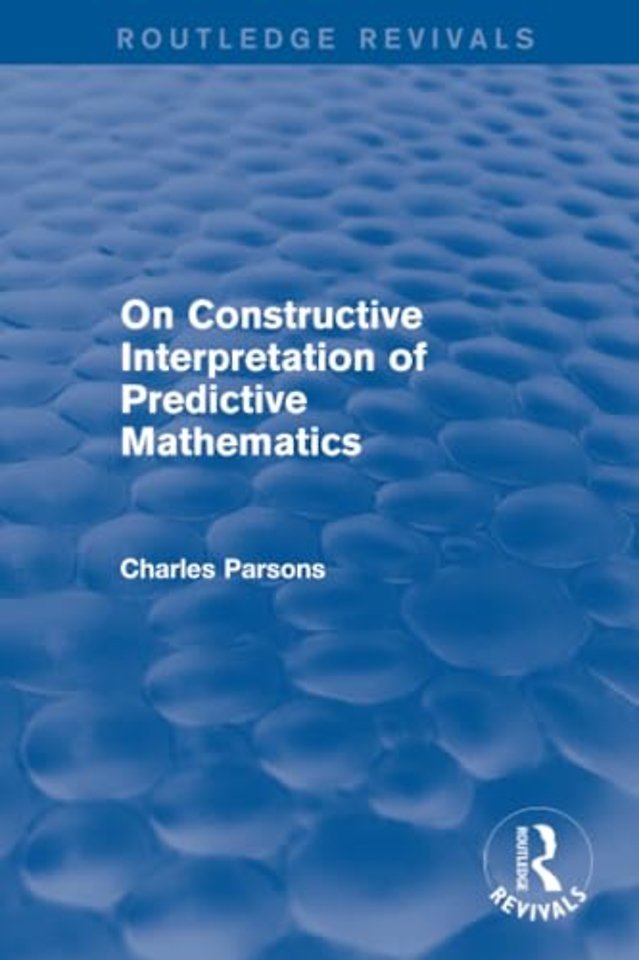 On Constructive Interpretation of Predictive Mathematics (1990)
