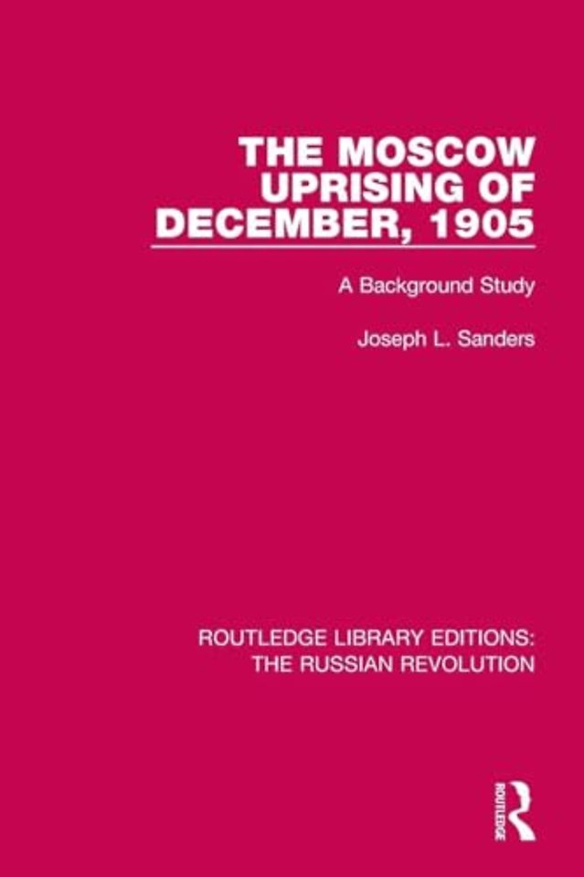Moscow Uprising of December, 1905