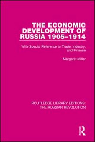 Economic Development of Russia 1905-1914