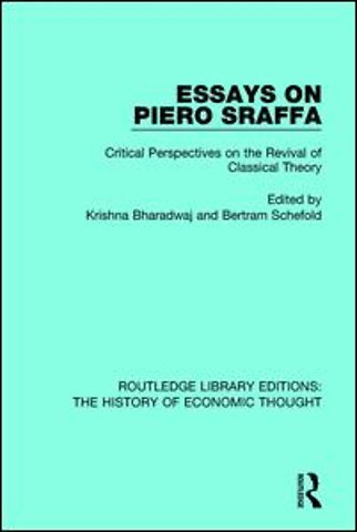 Essays on Piero Sraffa