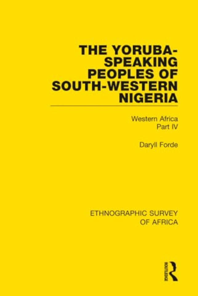 Yoruba-Speaking Peoples of South-Western Nigeria