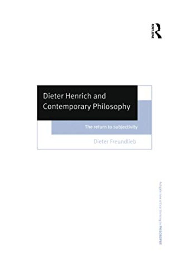 Dieter Henrich and Contemporary Philosophy