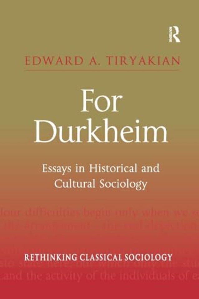For Durkheim