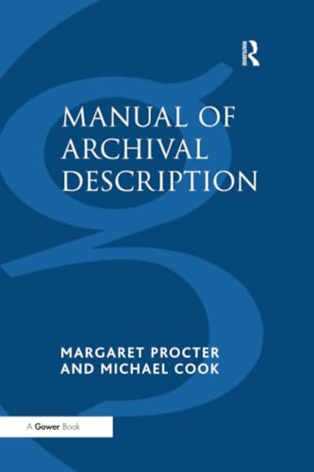 Manual of Archival Description