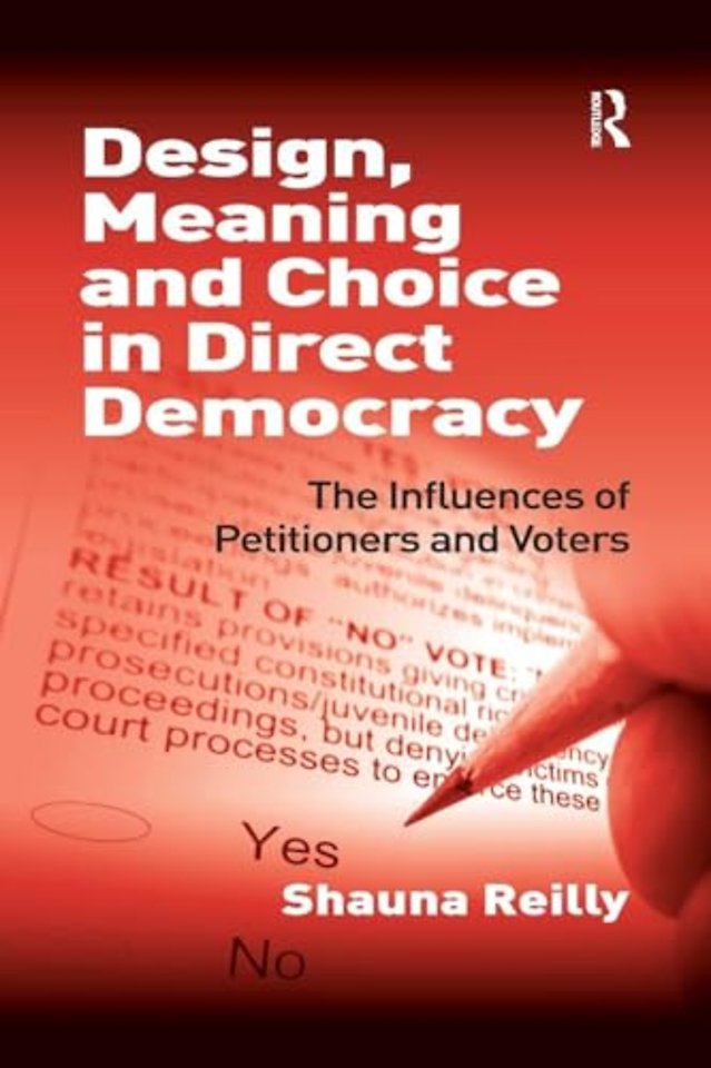 Design, Meaning and Choice in Direct Democracy