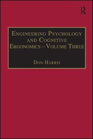 Engineering Psychology and Cognitive Ergonomics