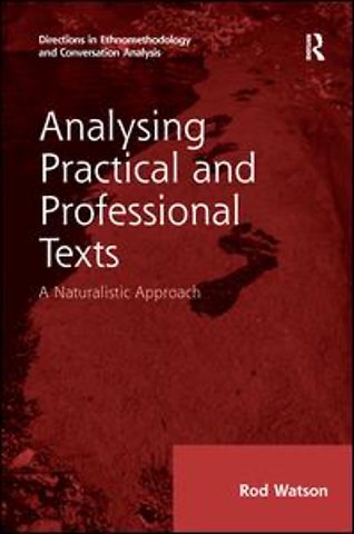 Analysing Practical and Professional Texts