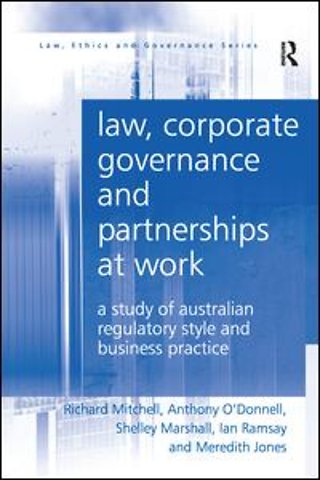 Law, Corporate Governance and Partnerships at Work