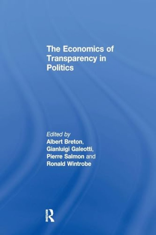 Economics of Transparency in Politics