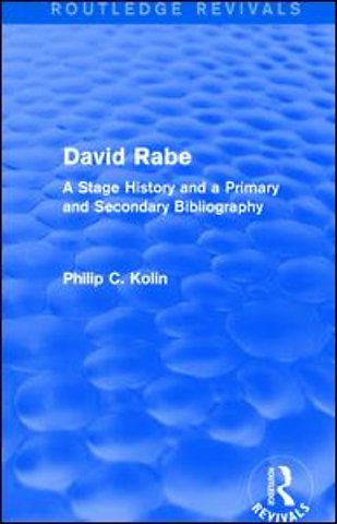 Routledge Revivals: David Rabe (1988)