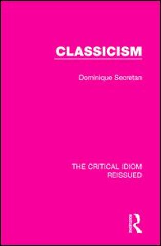 Critical Idiom Reissued