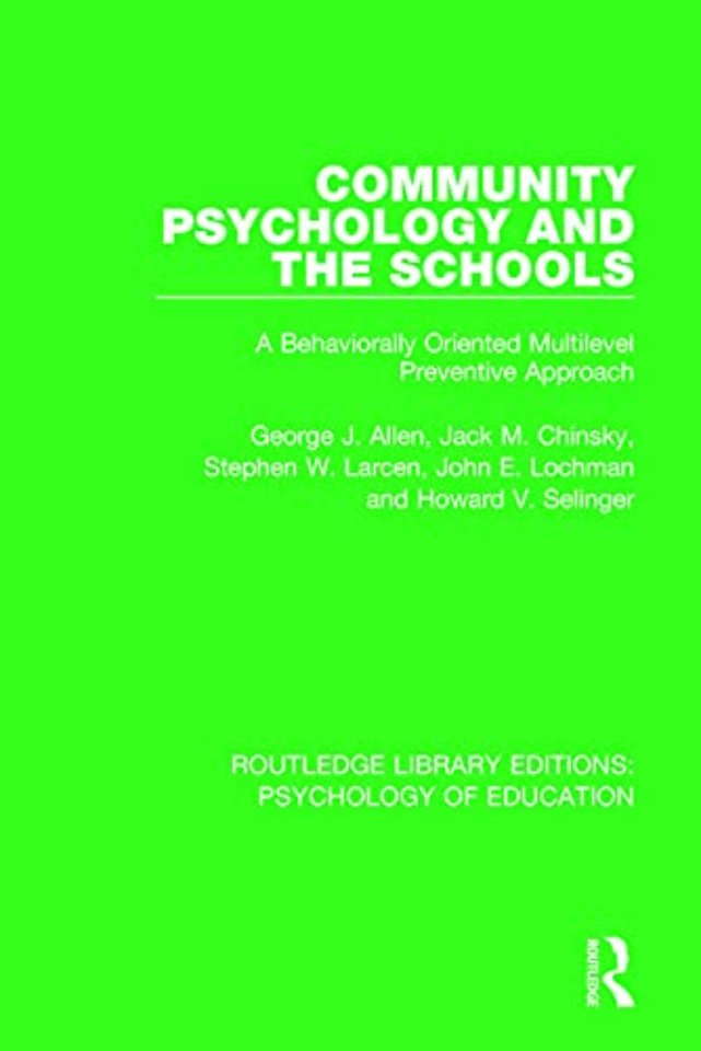 Community Psychology and the Schools