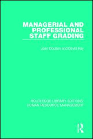 Managerial and Professional Staff Grading