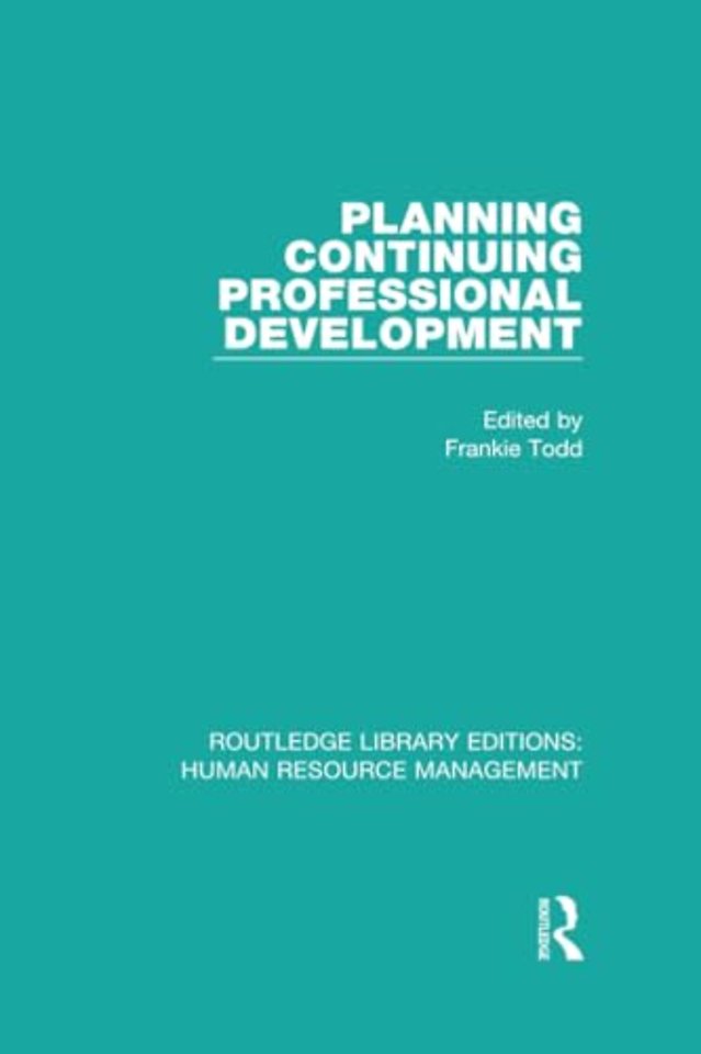 Planning Continuing Professional Development