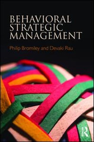 Behavioral Strategic Management