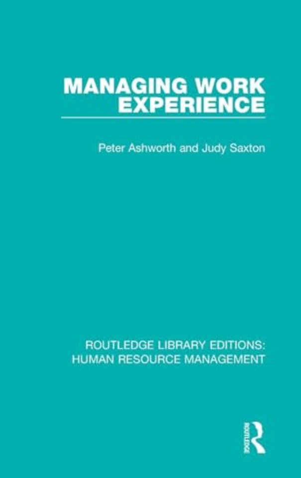 Managing Work Experience