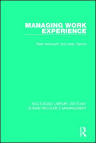 Managing Work Experience