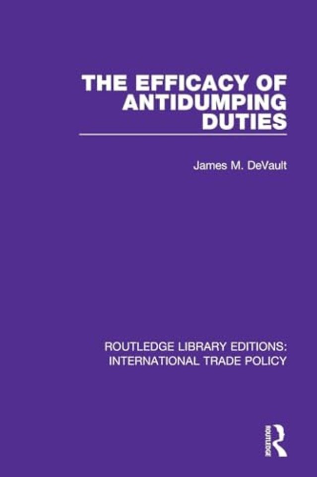 Efficacy of Antidumping Duties