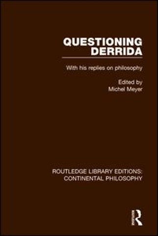 Questioning Derrida