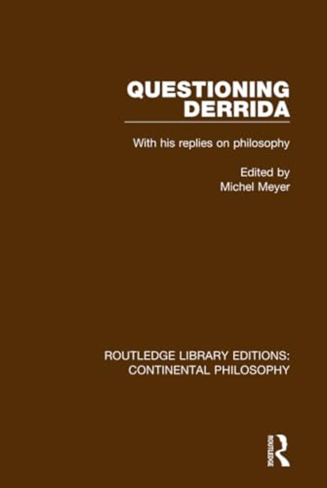 Questioning Derrida