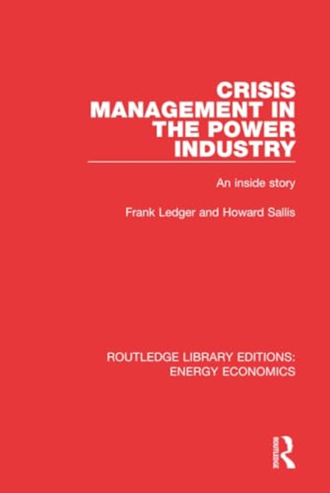 Crisis Management in the Power Industry