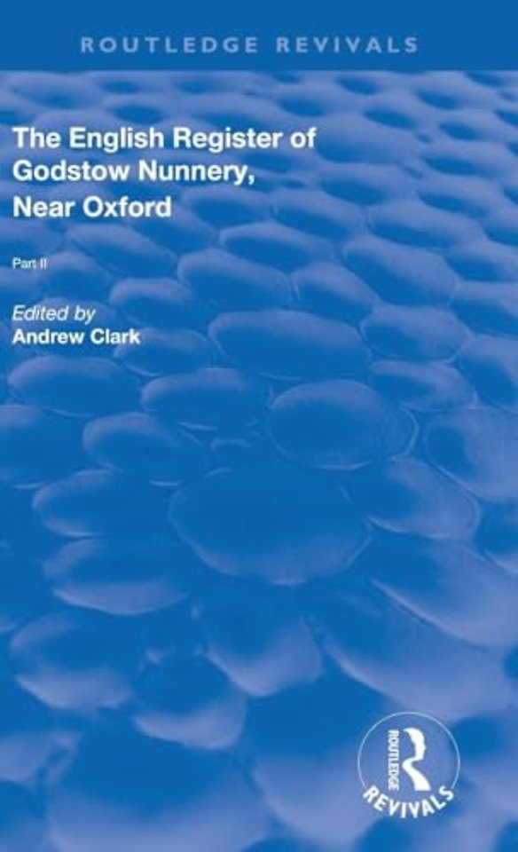 English Register of Godstow Nunnery, Near Oxford