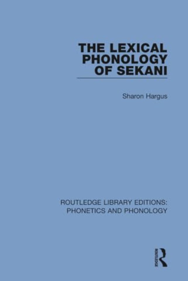 Lexical Phonology of Sekani