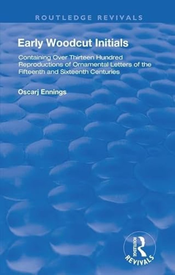 Early Woodcut Initials