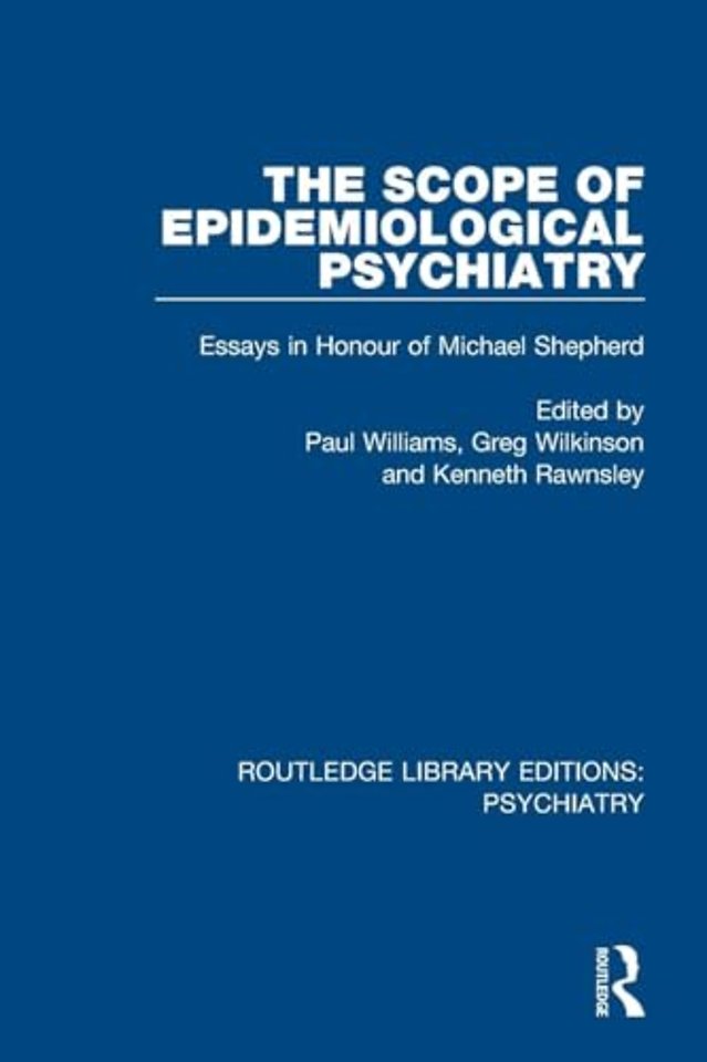 Scope of Epidemiological Psychiatry