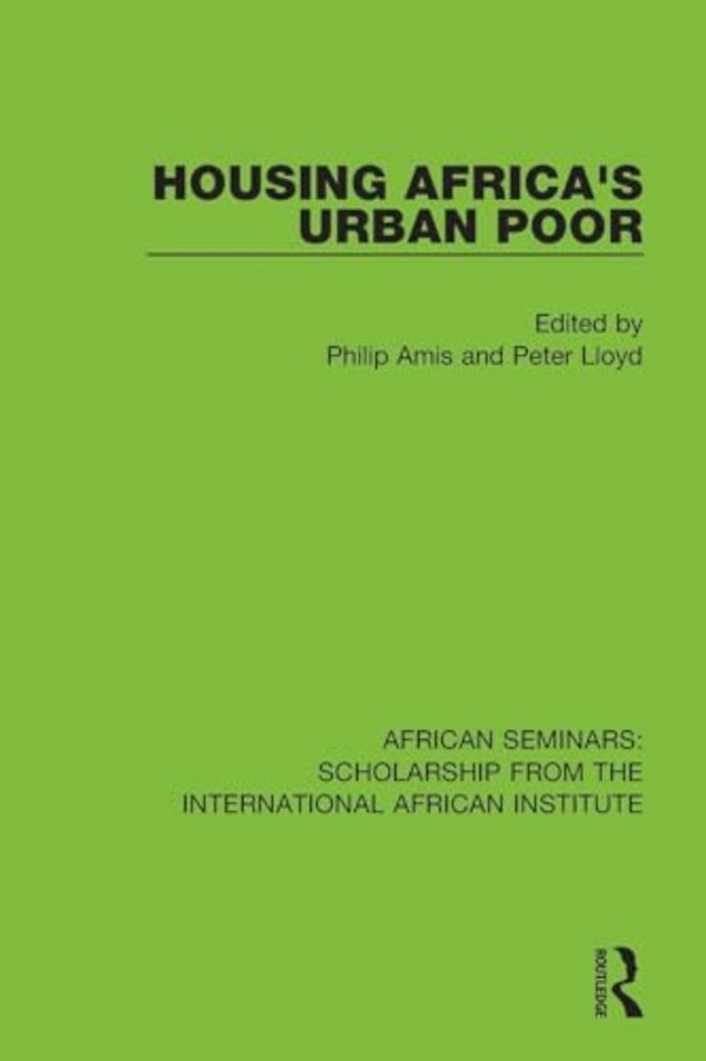 Housing Africa's Urban Poor