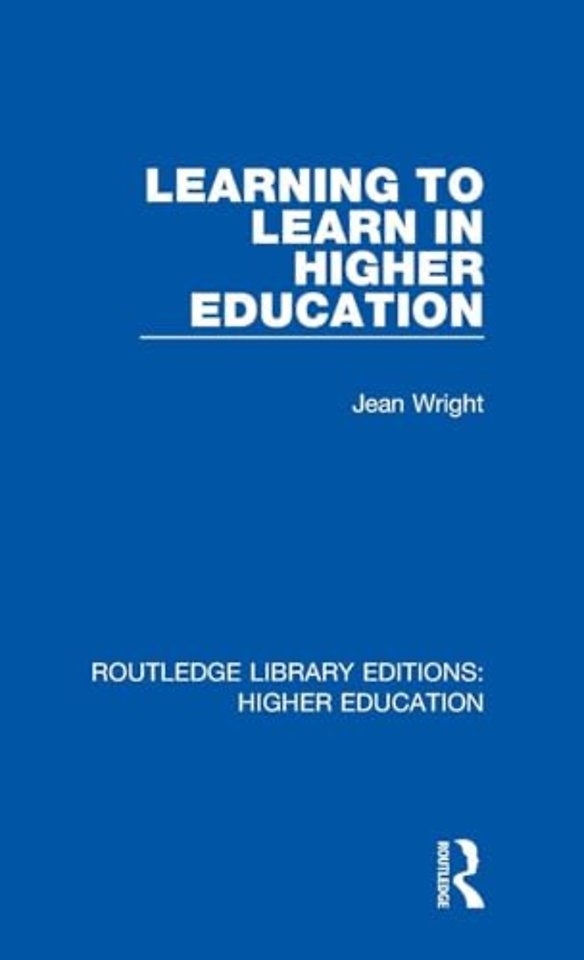 Learning to Learn in Higher Education