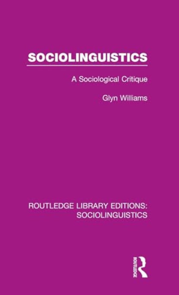 Sociolinguistics