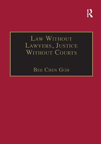 Law Without Lawyers, Justice Without Courts