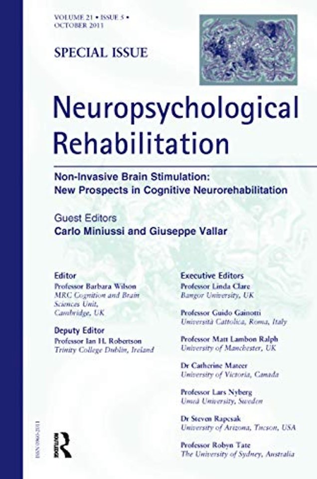 Non-Invasive Brain Stimulation: New Prospects in Cognitive Neurorehabilitation