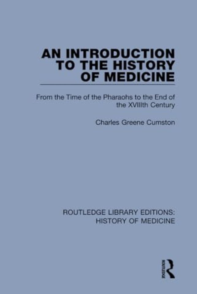 Introduction to the History of Medicine