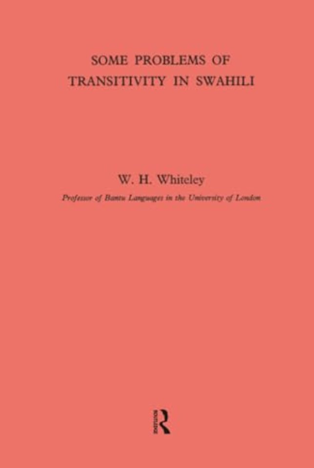 Some Problems of Transitivity in Swahili