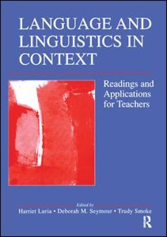 Language and Linguistics in Context