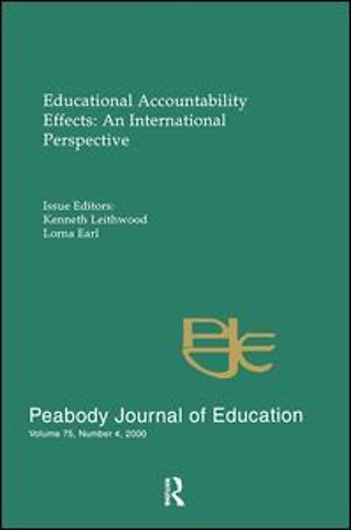 Educational Accountability Effects