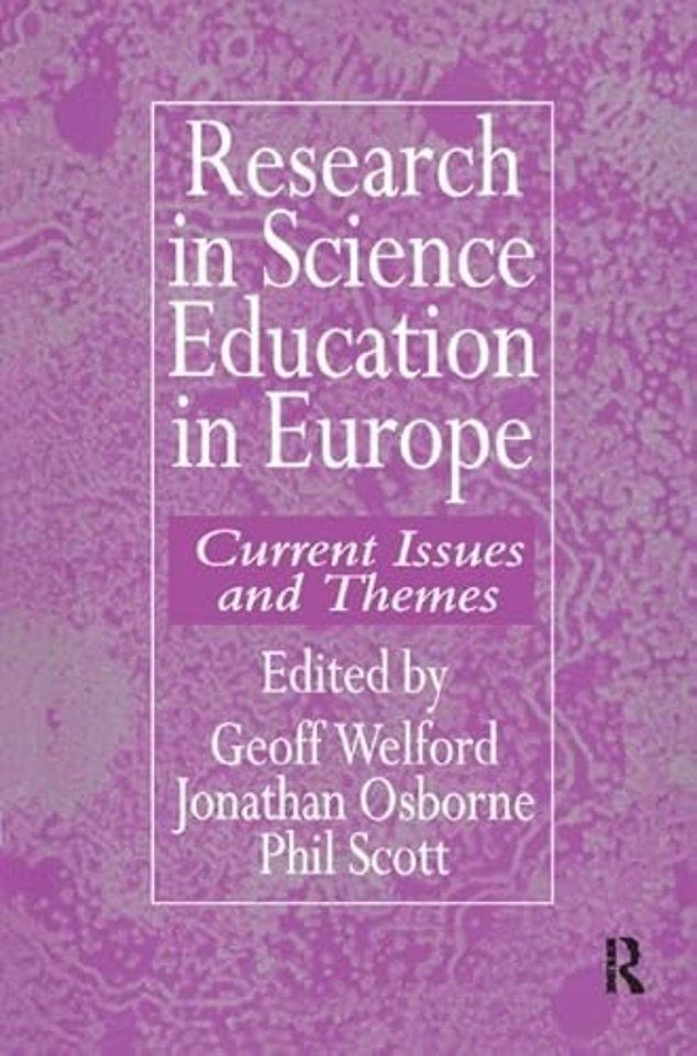 Research in science education in Europe